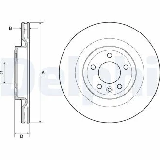 Тормозной диск Delphi BG9146C