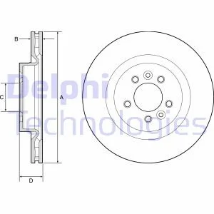 Гальмівний диск Delphi BG9204C