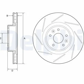 Диск гальмівний Delphi BG9224C