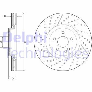 Тормозной диск Delphi BG9229C