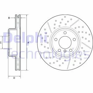 Гальмівний диск Delphi BG9234C
