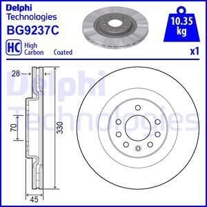Гальмівний диск Delphi BG9237C (фото 1)