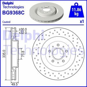 Гальмівний диск Delphi BG9368C (фото 1)