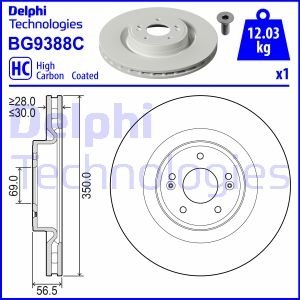 Гальмівний диск Delphi BG9388C (фото 1)