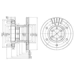 Гальмівні(тормозні) диски Delphi BG9453 (фото 1)