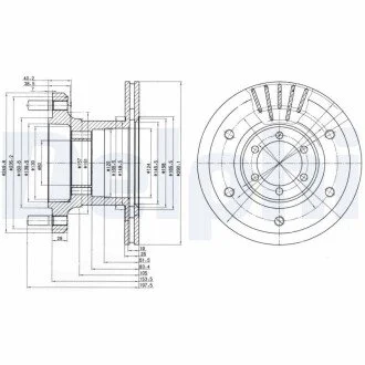 Гальмівні(тормозні) диски Delphi BG9453