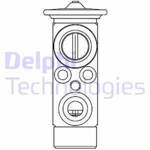 Клапан кондиционера Delphi CB1021V (фото 1)