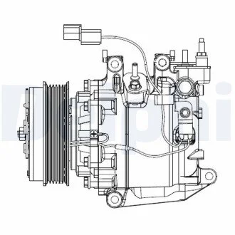 Компрессор кондиционера Delphi CS20503