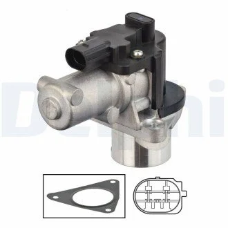 Клапан EGR HYUNDAI GRAND SANTA FÉ, IX35, SANTA FÉ II, SANTA FÉ III, SANTA FÉ III/SUV, SANTA FÉ II/SUV, KIA CARNIVAL III, SORENTO II, SORENTO II/SUV, SPORTAGE III 2.0D/2.2D 11.05-12.18 Delphi EG1061712B1