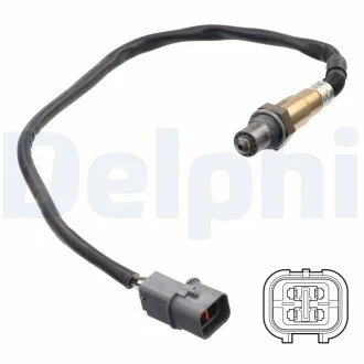 Лямбда-зонд (довжина 546мм) CHEVROLET EPICA HYUNDAI I20 I, I20 II KIA PICANTO II, RIO III NISSAN X-TRAIL I SUZUKI GRAND VITARA II F9QB-YD22ETI 06.01-03.20 Delphi ES2129712B1