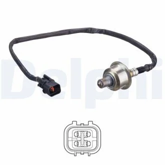 Лямбда-зонд (кількість дротів 4шт довжина 530мм) HYUNDAI I20 II G4LA 11.14- Delphi ES2131712B1