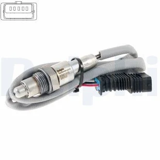 Лямбда-зонд (530мм) BMW 2 (F45), 2 GRAN TOURER (F46), X1 (F48), X2 (F39) MINI (F55), (F56), (F57), CLUBMAN (F54), COUNTRYMAN (F60) 1.2-2.0 09.13- Delphi ES2137512B1