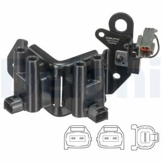 Катушка запалюванняHYUNDAI GETZ 1.3 00- Delphi GN1041412B1