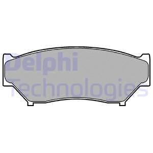 Гальмівні колодки, дискові Delphi LP0967 (фото 1)