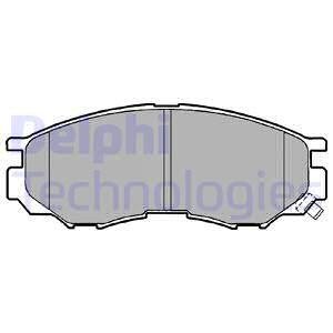 Тормозные колодки, дисковые Delphi LP1010 (фото 1)