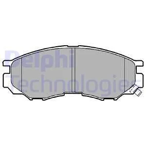 Тормозные колодки, дисковые Delphi LP1010