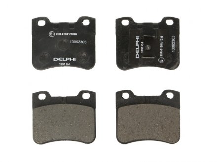 Тормозные колодки, дисковые Delphi LP1051 (фото 1)