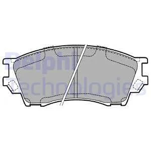 Тормозные колодки, дисковые Delphi LP1063