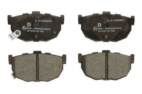 Тормозные колодки, дисковые Delphi LP1073 (фото 1)