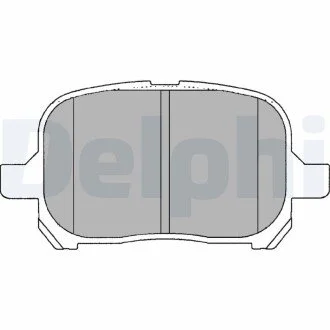 Тормозные колодки, дисковые Delphi LP1144