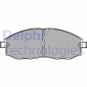 Тормозные колодки, дисковые Delphi LP1434