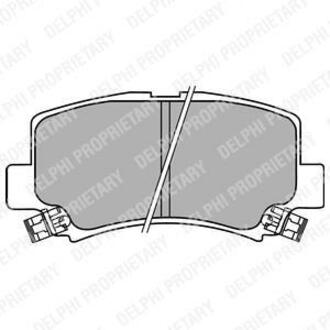 Тормозные колодки дисковые SUZUKI Wagon R+ "F "97-00 Delphi LP1439 (фото 1)