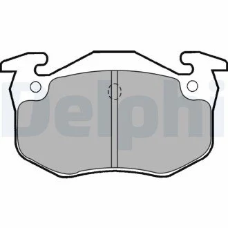 Фото 1 - гальмівні(тормозні) колодки Delphi LP1453 Гальмівні(тормозні) колодки Delphi LP1453 (фото 1)