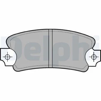 RENAULT Тормозные колодки задн. 21, 25, Espace 1,6/2,9 Delphi LP146