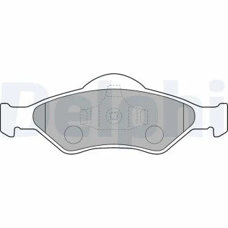 Тормозные колодки дисковые FORD Courier/KA/Fiesta "F "99-08 Delphi LP1470