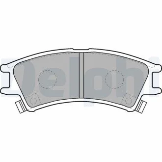 Гальмівні колодки, дискове гальмо (набір) Delphi LP1502