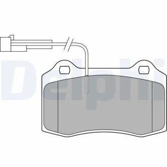 Гальмівні(тормозні) колодки Delphi LP1543