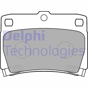 Тормозные колодки, дисковые Delphi LP1546