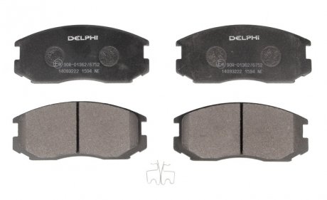Тормозные колодки, дисковые Delphi LP1594 (фото 1)