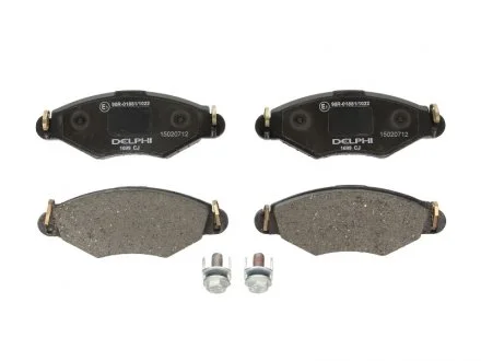 Гальмівні колодки дискові PEUGEOT 206 \'\'F \'\'98>> Delphi LP1699