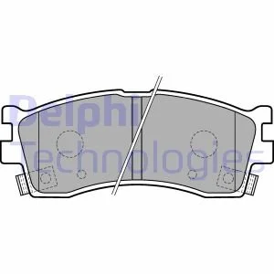 Гальмiвнi колодки дисковi Delphi LP1702