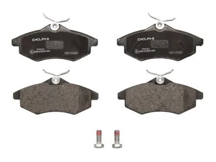 Гальмівні колодки дискові CITROEN C2/C3 "F "02>> Delphi LP1716