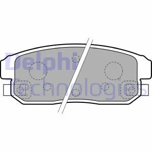 Тормозные колодки, дисковые Delphi LP1829