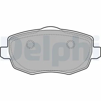 Гальмівні колодки, дискове гальмо (набір) Delphi LP1934 (фото 1)
