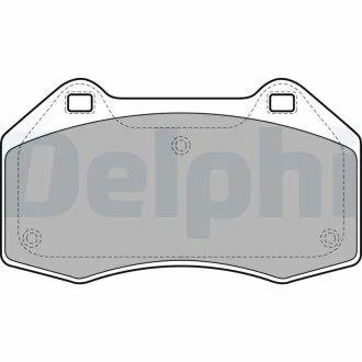 Тормозные колодки дисковые RENAULT Megane/Clio "F "04>> Delphi LP1940