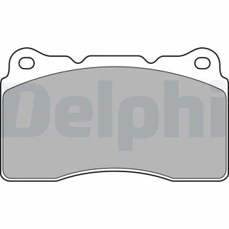 Гальмівні колодки, дискове гальмо (набір) Delphi LP1944