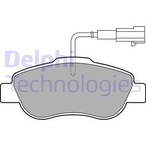 Гальмівні колодки дискові CITROEN/FORD/PEUGEOT/FIAT Nemo/KA/Bipper/500/Panda "F "07>> Delphi LP2014