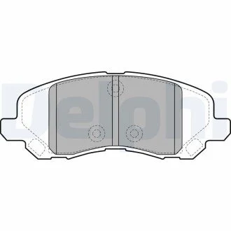 Гальмівні колодки, дискове гальмо (набір) Delphi LP2038