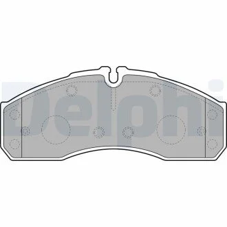 Гальмівні колодки, дискове гальмо (набір) Delphi LP2042