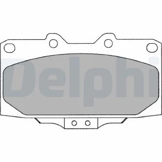 A_Гальмівні колодки дискові SUBARU Impreza "F "00-07 - знято з виробництва Delphi LP2044