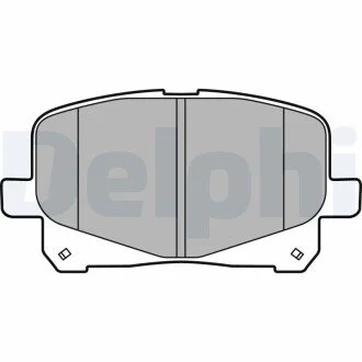 Тормозные колодки дисковые TOYOTA Previa "F "00-03 Delphi LP2129