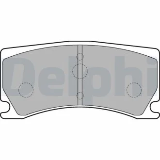 Гальмівні колодки, дискове гальмо (набір) Delphi LP2217
