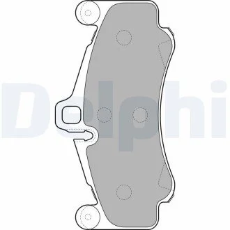 Гальмівні колодки, дискове гальмо (набір) Delphi LP2232