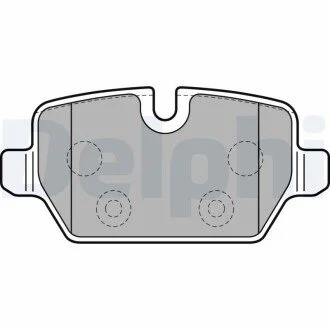 Гальмівні колодки, дискове гальмо (набір) Delphi LP2247