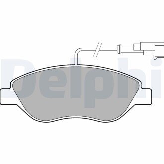 Тормозные колодки, дисковые Delphi LP2299