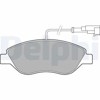 Тормозные колодки, дисковые Delphi LP2299